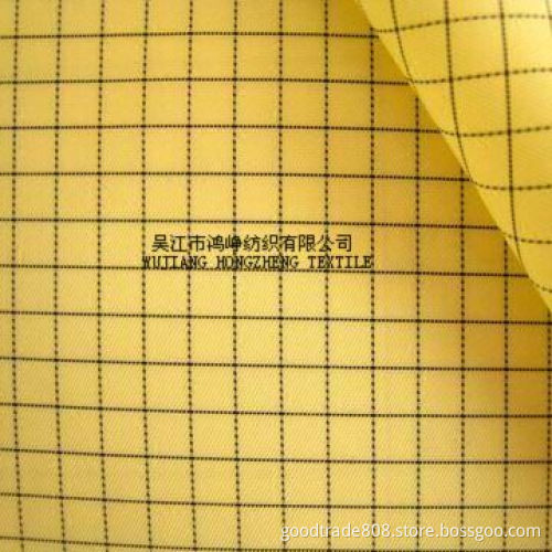 Black Yarn Check Fabric (HZ101)